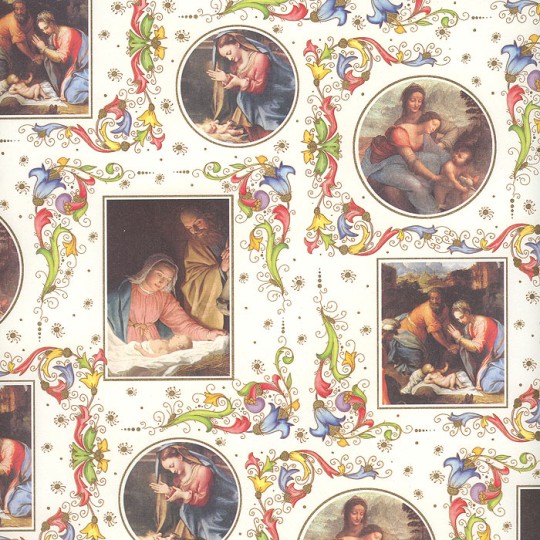 Italian Renaissance Nativity Christmas Paper ~ Kartos Italy